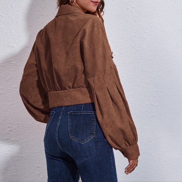Drune | Damen Blouson Jacke Breite Ärmel Design