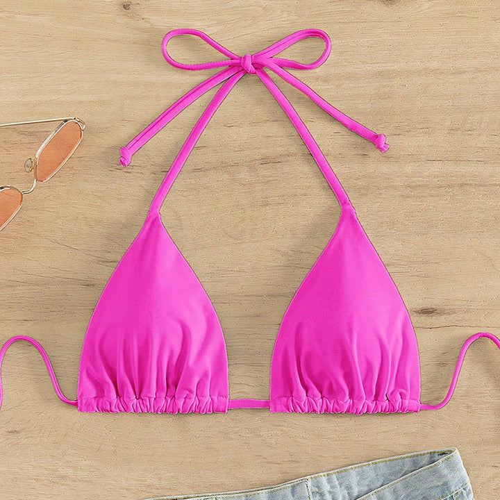 Damen Triangel-Bikinioberteil mit verstellbaren Bindebändern Drune