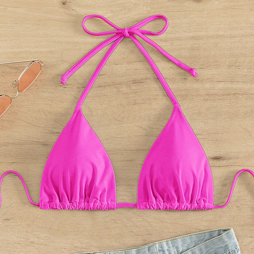 Damen Triangel-Bikinioberteil mit verstellbaren Bindebändern Drune