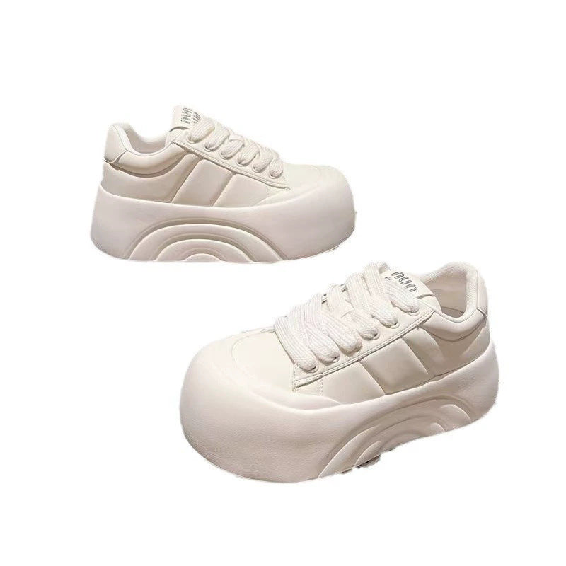 Damen Sportliche Plattform-Sneaker mit strapazierfähigem Obermaterial Drune