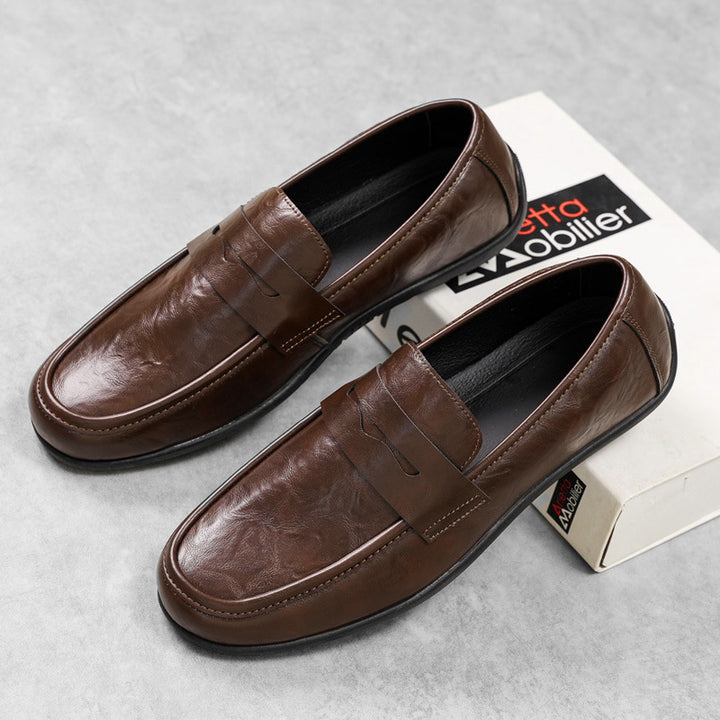 Herren Elegante Mokassins mit feinen Detailnähte Drune