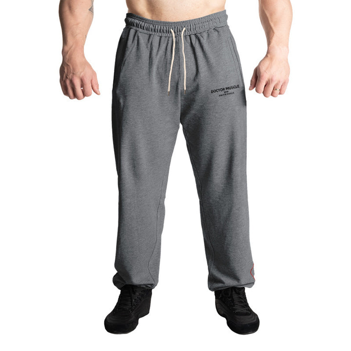 Herren bequeme Trainingshose mit verstellbarem Bund und Seitentaschen Drune