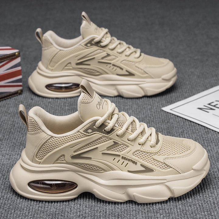 Damen Sportliche Sneakers mit atmungsaktivem Mesh-Obermaterial und dämpfender Sohle Drune