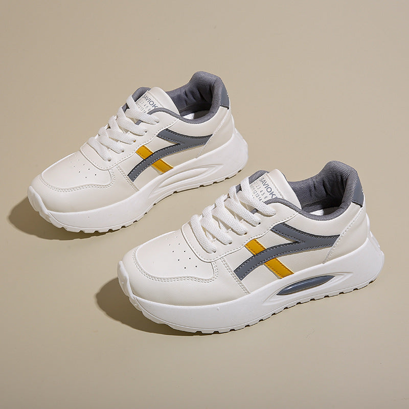 Damen Sportliche Plattform-Sneaker mit atmungsaktivem Obermaterial und komfortabler Dämpfung Drune