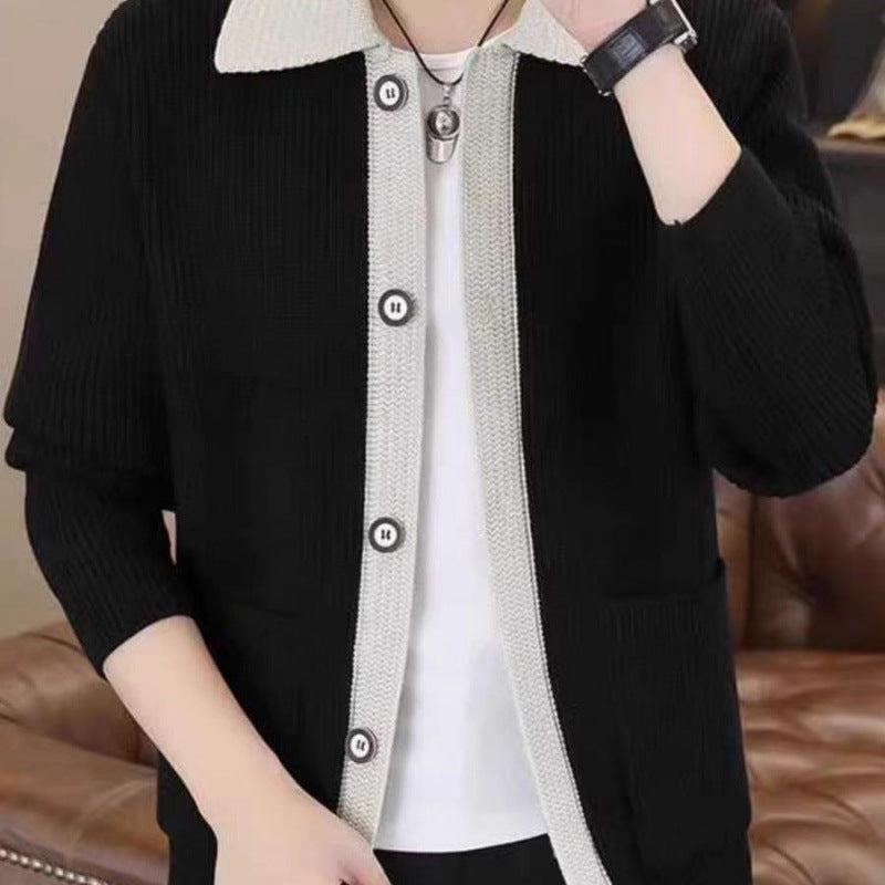 Herren Strickjacke mit praktischem Button-Up-Design Drune