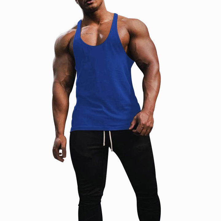 Herren Sporttanktop mit racerback Design und atmungsaktiver Baumwolle Drune
