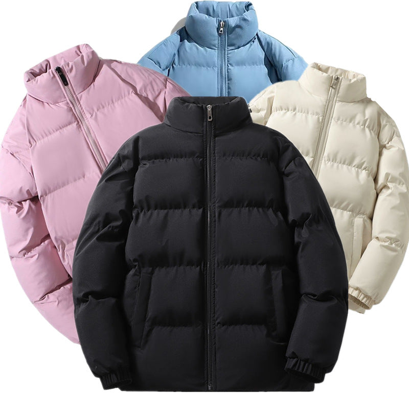 Damen Kurz geschnittene Thermo-Pufferjacke mit Stehkragen und minimalistischer Zipperfront Drune