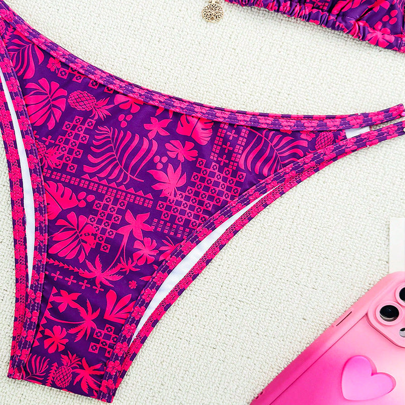 Damen Triangel-Bikini-Set mit verstellbaren Trägern Drune