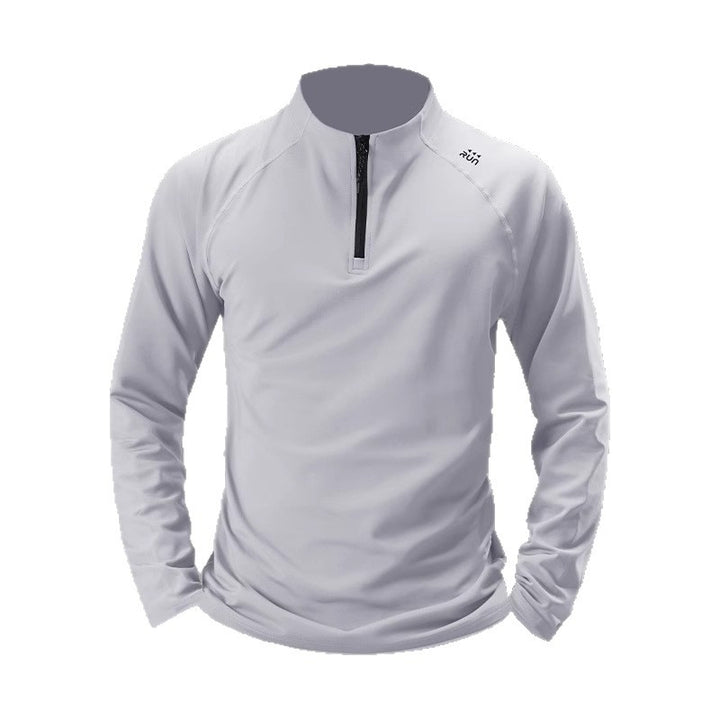 Herren Sportliches Langarmshirt mit Reißverschluss Drune