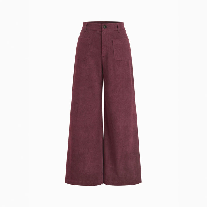 Damen Weit geschnittene Cordhose Drune