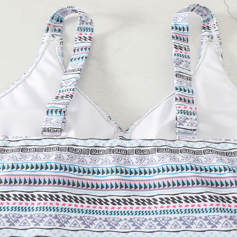 Damen Tankini-Set mit modischem Muster und komfortablem Schnitt Drune