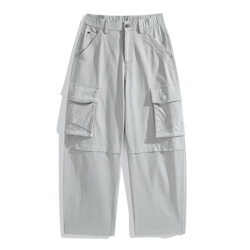 Herren Relaxed-Cargo-Hose aus leichtem Ripstop mit großen Klapp- und Stautaschen Drune