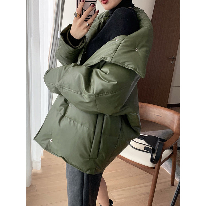 Damen Trendige Oversized Daunenjacke Drune