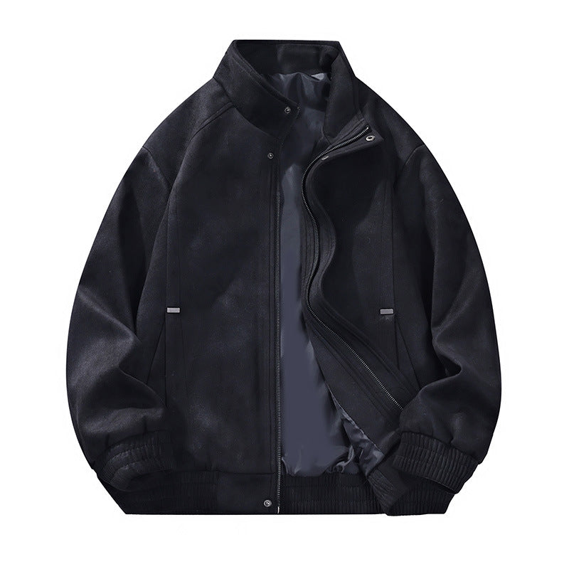 Herren Elegante Übergangsjacke mit hochschließendem Kragen und praktischen Taschen Drune