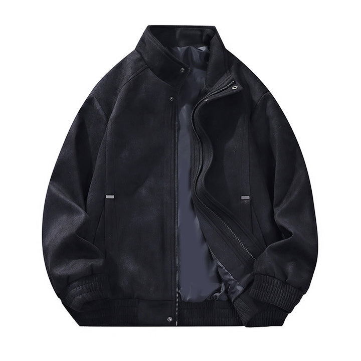 Herren Elegante Übergangsjacke mit hochschließendem Kragen und praktischen Taschen Drune