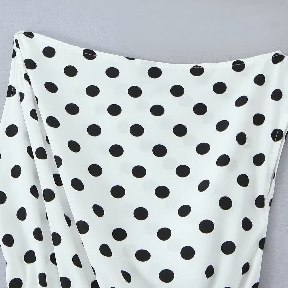 Damen Maxikleid mit trendigem Polka-Dot-Muster Drune