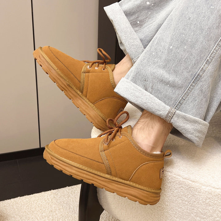 Damen bequeme und stylische Sneakers aus hochwertigem Veloursleder Drune