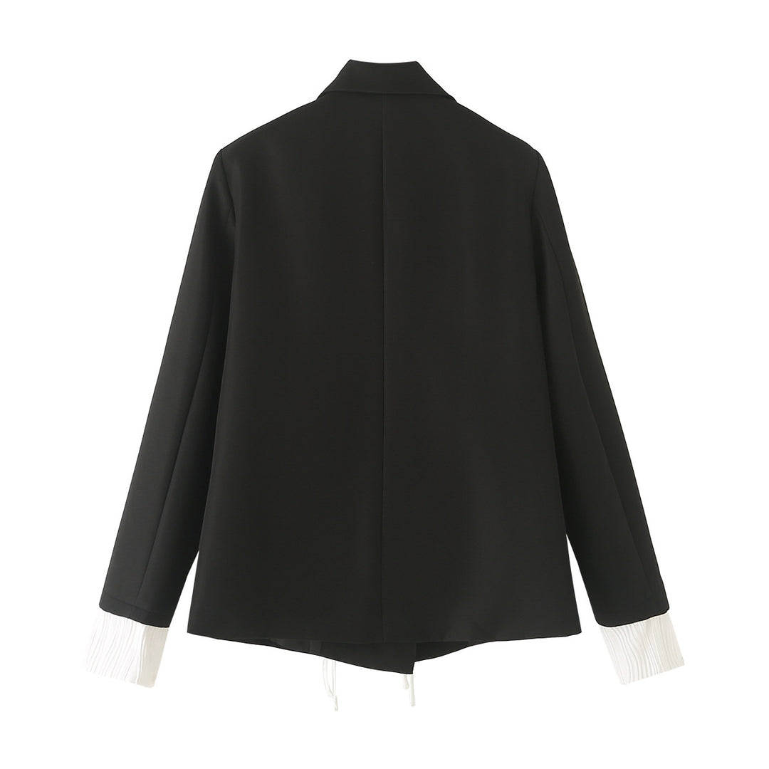 Damen nan taillierter Blazer mit Kordelzugdetail und plissierten Manschetten Drune