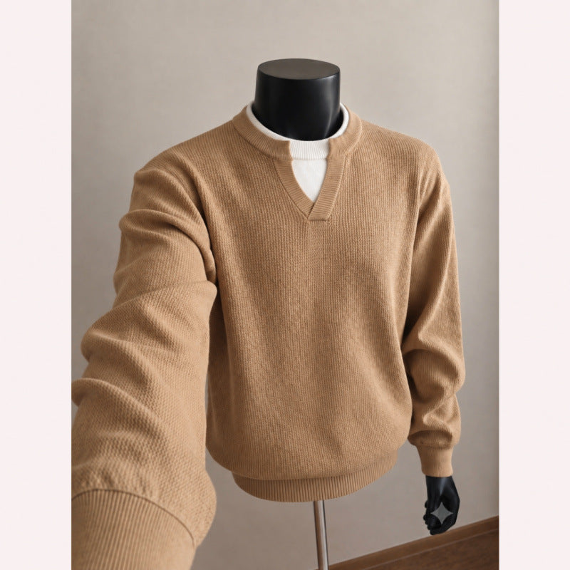 Herren Hochwertiger Strickpullover Drune