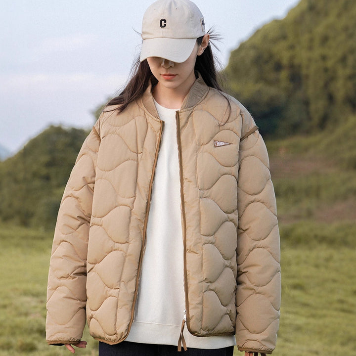 Damen wattierte Freizeitjacke mit gestepptem Design und praktischen Taschen Drune