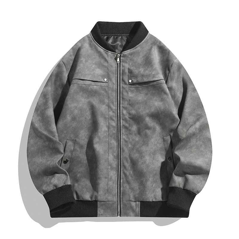 Herren Modische Bomberjacke im Vintage-Look Drune