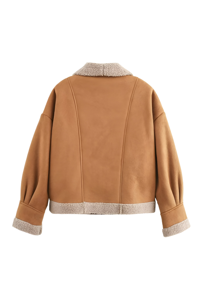 Drune | Weiche Teddyjacke Lammfell-elemente Modern und Bequem