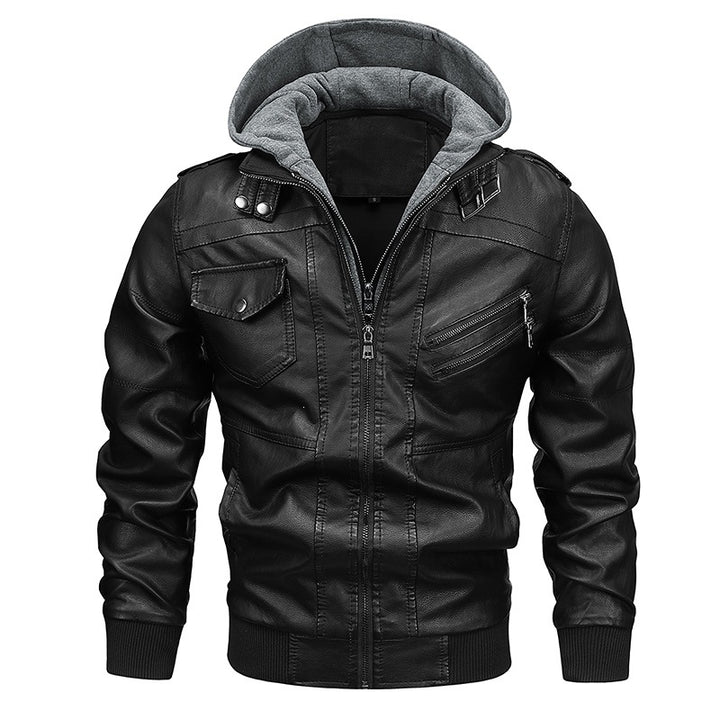 Herren Modische Kapuzenjacke mit Taschen Drune