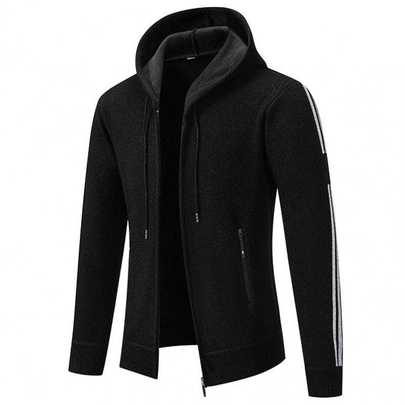 Herren Sportliche Kapuzenjacke mit innovativem Materialmix Drune