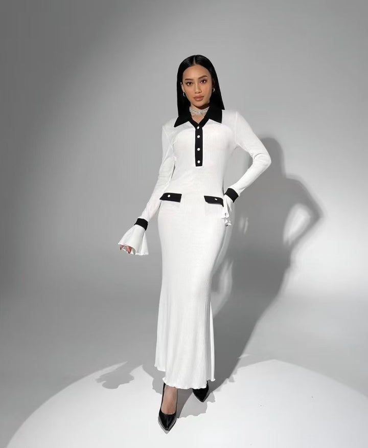 Damen Langarm-Kleid im eleganten Design Drune