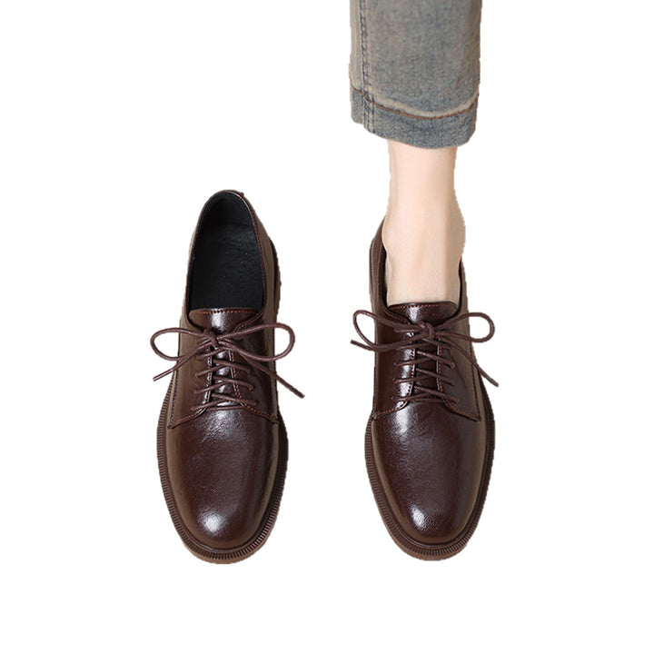 Damen Klassische Schnürschuhe aus Leder Drune
