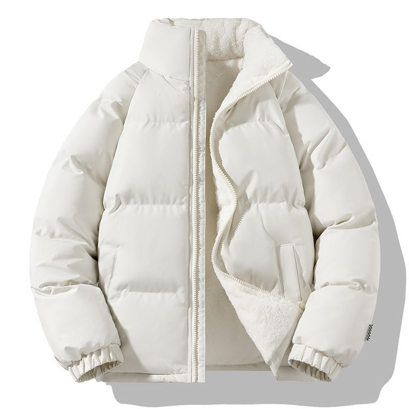 Damen Kurzpolar-Steppjacke mit Teddyfutter, Boxy‑Cut & verdecktem Reißverschluss Drune