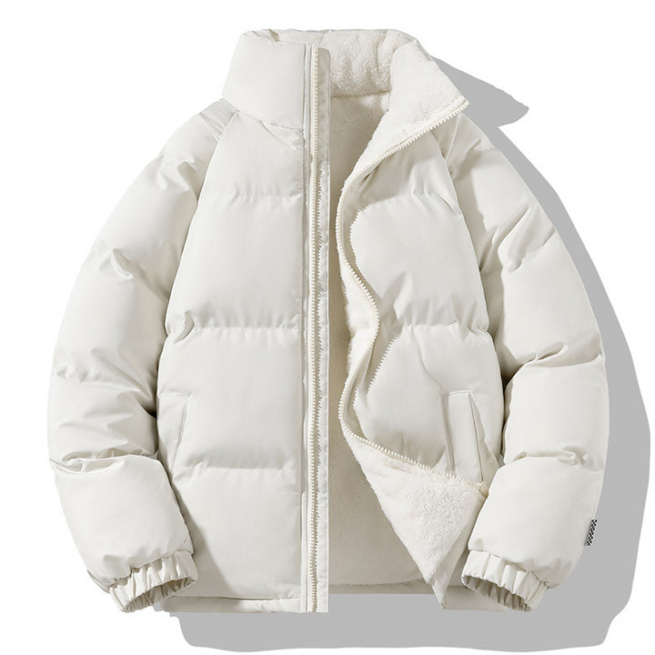 Damen Kurzpolar-Steppjacke mit Teddyfutter, Boxy‑Cut & verdecktem Reißverschluss Drune