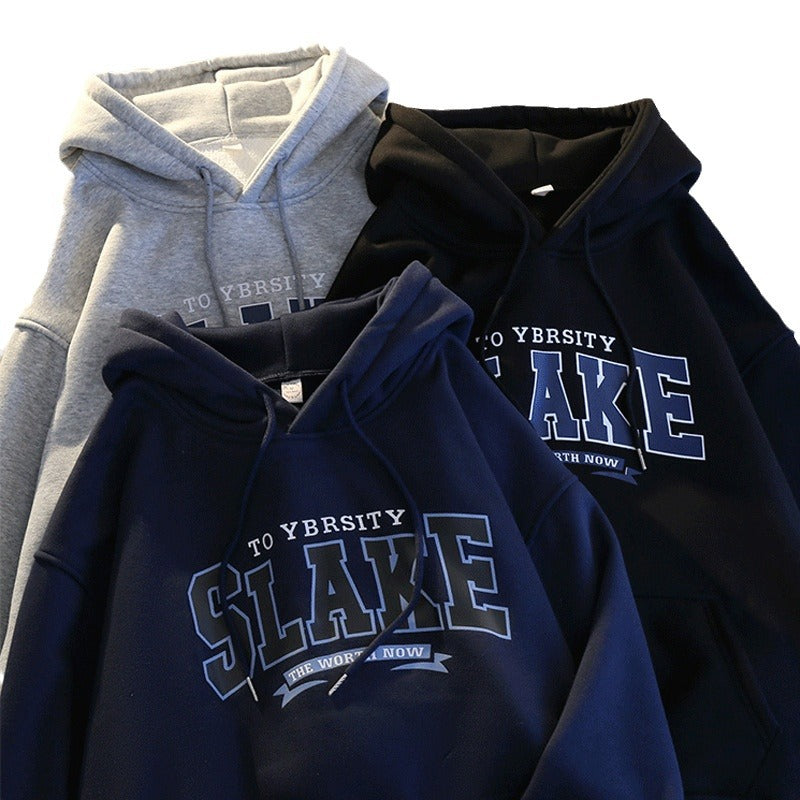 Damen Hoodie mit lässigem Print und Kapuze Drune