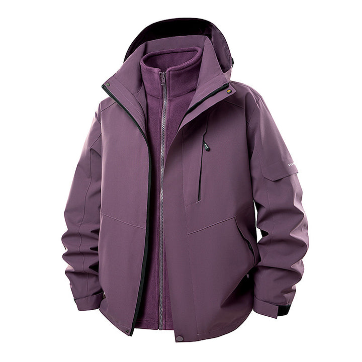 Herren Multifunktionale Winterjacke mit abnehmbarer Kapuze Drune
