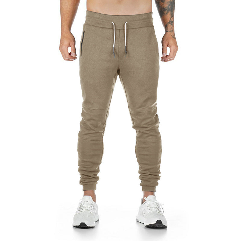 Herren nan schmal geschnittene Sport-Jogginghose mit ergonomischen Knieeinsätzen, Komfortbund und Kordelzug Drune