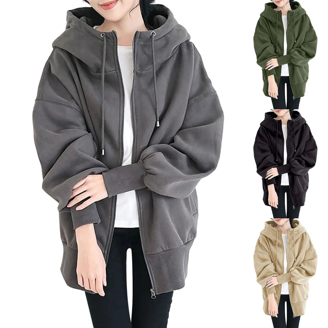 Drune | Hooded Long Zip-Up Fleece Hoodies