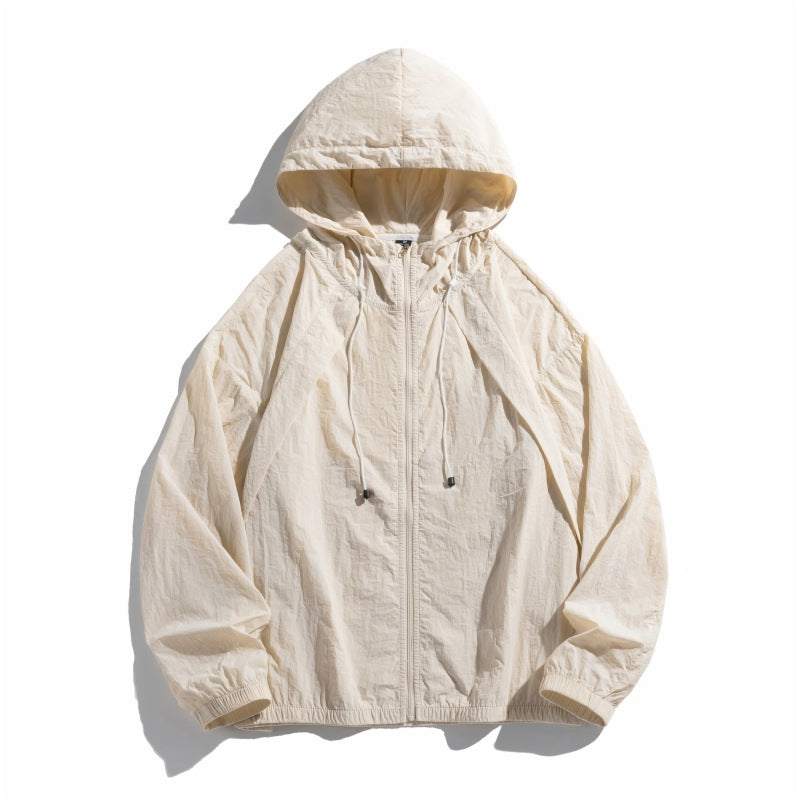 Damen leichte Windjacke mit verstellbarem Kapuzensystem Drune