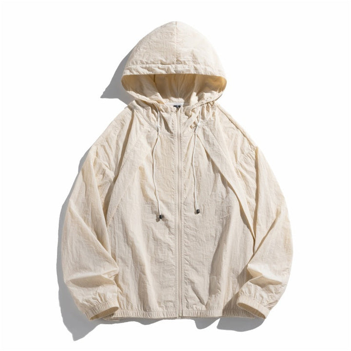 Damen leichte Windjacke mit verstellbarem Kapuzensystem Drune