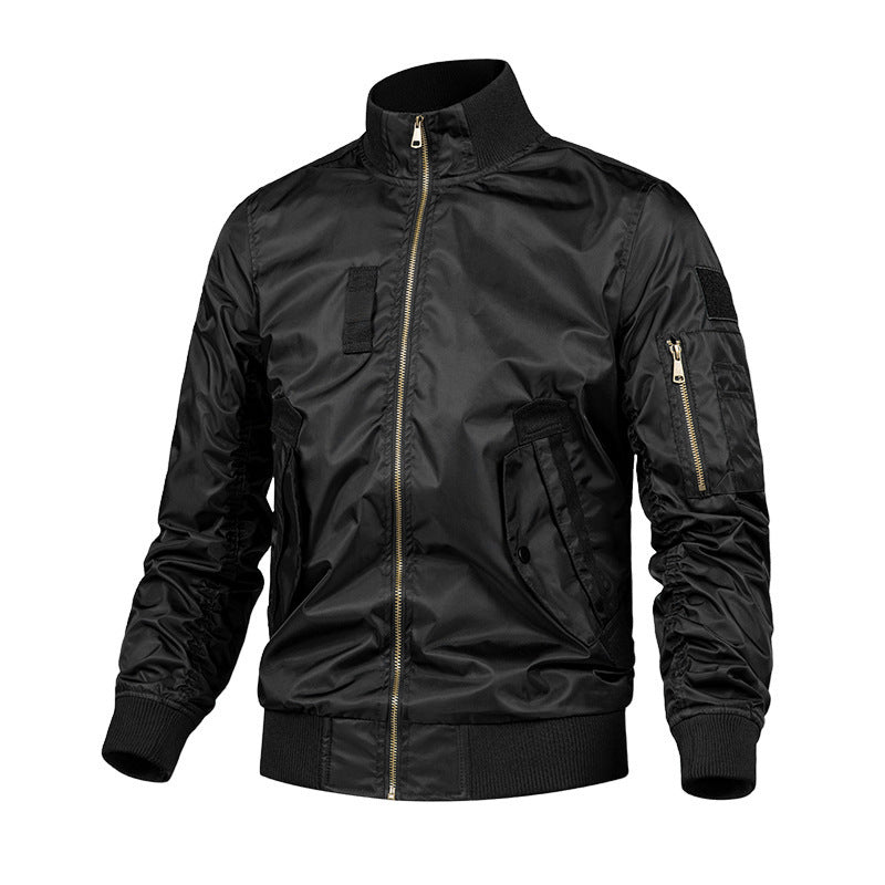 Herren Modische Bomberjacke mit Utility-Taschen Drune