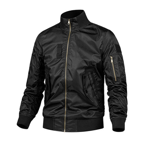 Herren Modische Bomberjacke mit Utility-Taschen Drune
