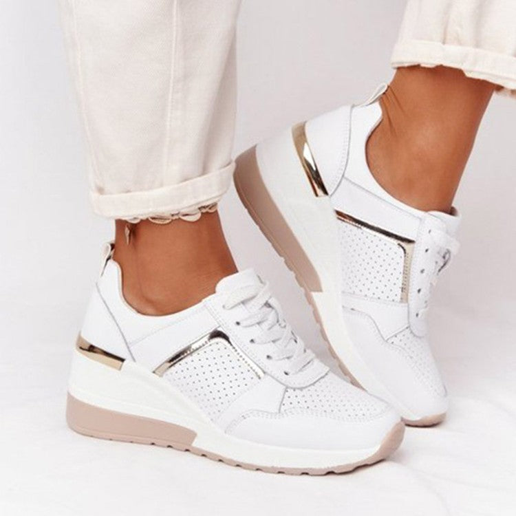 Damen modische Sneakers mit atmungsaktivem Obermaterial und stabiler Sohle Drune