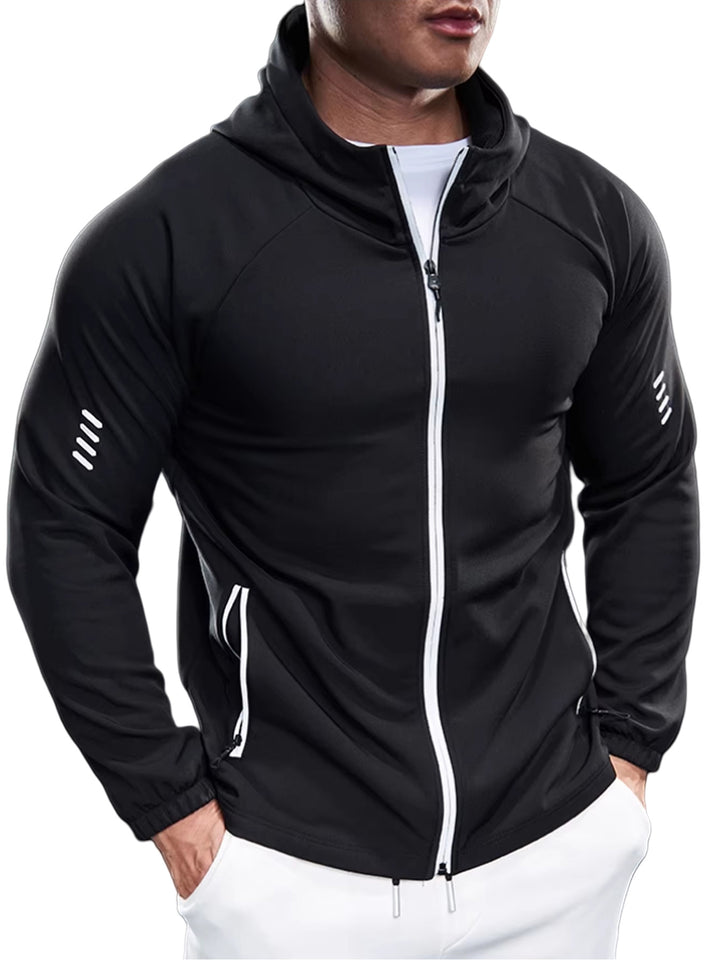 Herren Sportliche Übergangsjacke mit Reißverschlusstaschen Drune