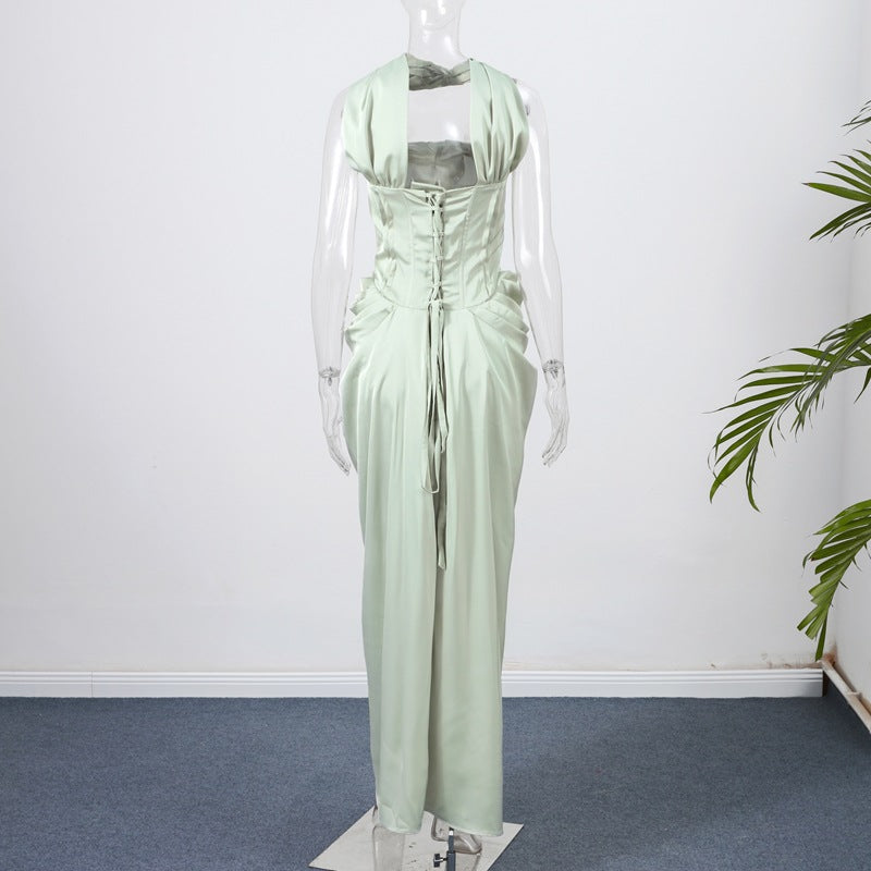 Damen Abendkleid mit asymmetrischem Schnitt und raffinierten Drapierungen Drune