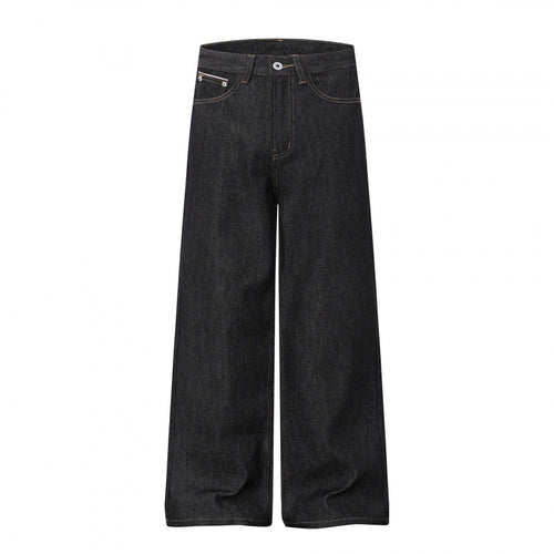 Damen Weite Highwaist-Jeanshose im Balloon-Cut mit weitem Bein und klassischem Taschen-Design Drune