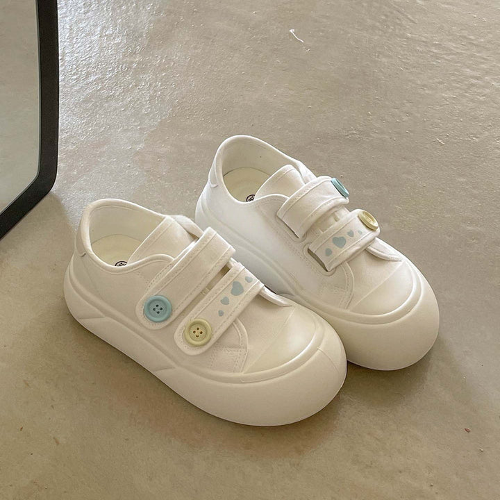 Damen bequeme und verspielte Sneaker mit Klettverschluss von Drune