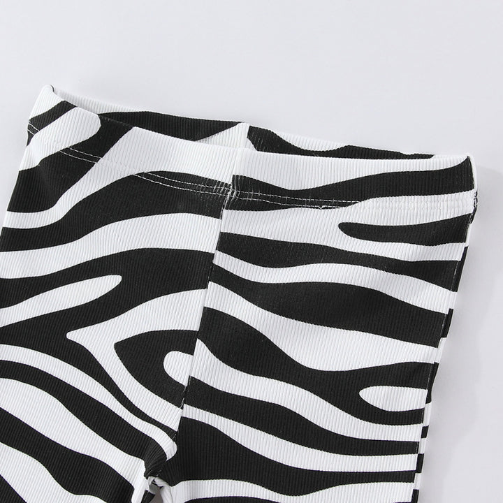 Mädchen Schlagleggings mit aufregendem Zebra-Muster Drune