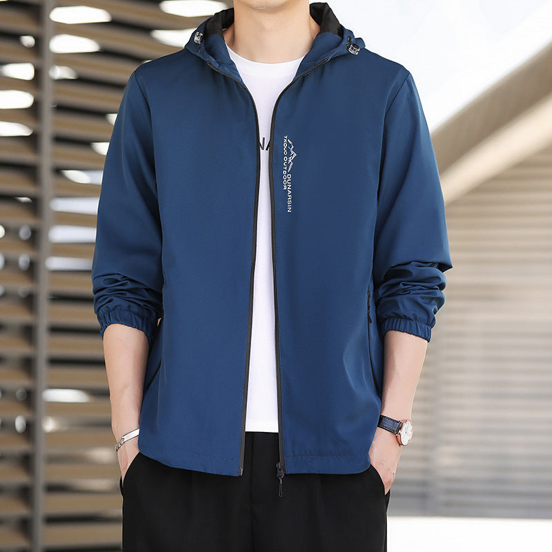 Herren Leichte Outdoorjacke mit verstellbarer Kapuze Drune