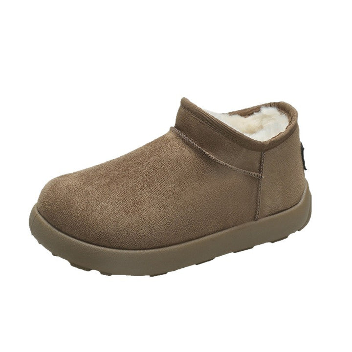 Damen Gefütterte Kurzstiefeletten mit Teddyfutter und rutschfester Profilsohle Drune