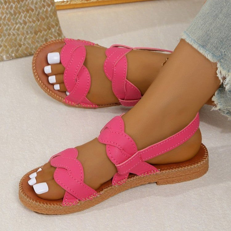 Damen Bequeme Riemensandalen mit modischem Schnitt Drune