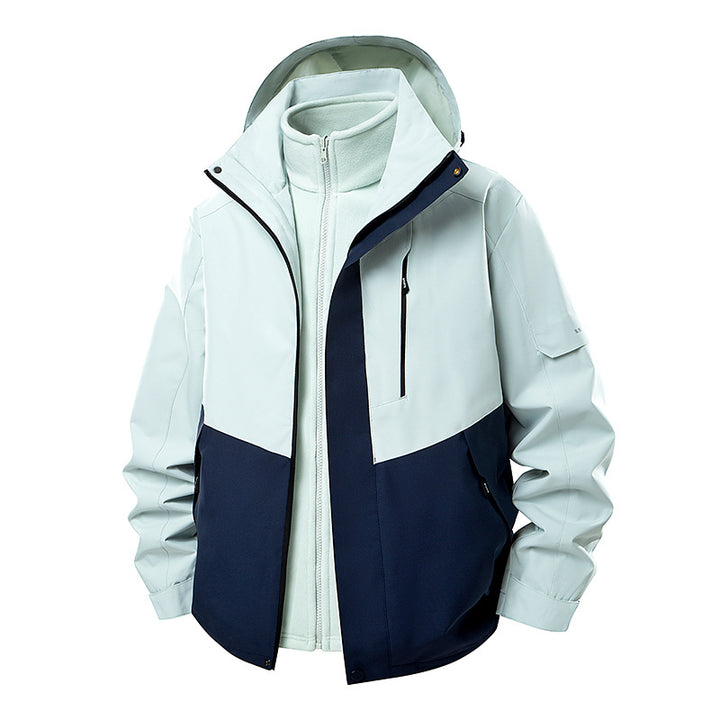 Herren Multifunktionale Winterjacke mit abnehmbarer Kapuze Drune